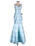 Terani Couture 100% Polyester Blue Cocktail Dress Size 2 - photo 1