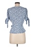 Assorted Brands 100% Polyester Blue 3/4 Sleeve Blouse Size M - photo 2