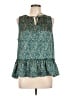 Joie 100% Polyester Teal Sleeveless Blouse Size L - photo 1