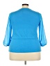 Calvin Klein Blue 3/4 Sleeve Top Size XXL (estimated) - photo 2