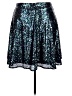 Torrid 100% Polyester Stars Blue Casual Skirt Size 2X Plus (2) - photo 2