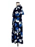 Influence Print Blue Casual Dress Size 10 - photo 5