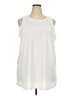 Torrid White Sleeveless T-Shirt Size 5X Plus (5) - photo 1