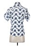 Chaps 100% Cotton Blue Short Sleeve Blouse Size S - photo 2