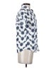 Chaps 100% Cotton Blue Short Sleeve Blouse Size S - photo 4