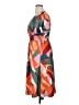 Unbranded 100% Polyester Print Orange Casual Dress Size XL - photo 5
