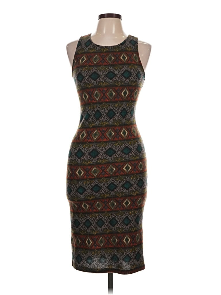 Pre-owned Cherish Cocktail Dress In Brown