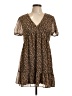 Primark 100% Polyester Paisley Brown Casual Dress Size 10 - photo 1
