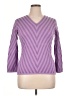 Jones New York Collection Purple 3/4 Sleeve T-Shirt Size XL - photo 1