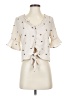 E&M Collection Ivory 3/4 Sleeve Blouse Size S - photo 1