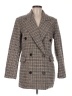 7 For All Mankind Houndstooth Plaid Chevron-herringbone Brown Coat Size M - photo 1