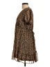 Primark 100% Polyester Paisley Brown Casual Dress Size 10 - photo 5