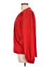 Lavender Brown 100% Silk Red Blouse Size L - photo 5