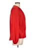 Lavender Brown 100% Silk Red Blouse Size L - photo 4