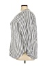 Old Navy Stripes Gray 3/4 Sleeve Blouse Size XXL - photo 5