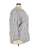 Old Navy Stripes Gray 3/4 Sleeve Blouse Size XXL - photo 4