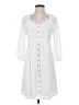 Eyeshadow 100% Rayon White Casual Dress Size S - photo 1