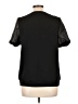 Halogen 100% Leather Black Short Sleeve Top Size L - photo 2