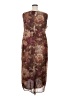 Unbranded 100% Polyester Floral Brown Casual Dress Size 20 - photo 2