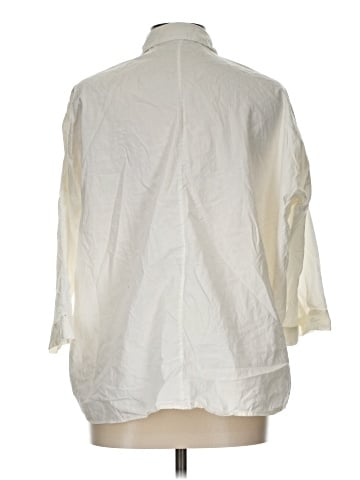 Zara Basic 3/4 Sleeve Button-Down Shirt (view 2)