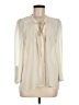 Patterson J. Kincaid Ivory Long Sleeve Blouse Size M - photo 1