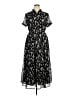 Kranda 100% Polyester Floral Black Casual Dress Size XL - photo 1
