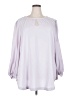 Melissa McCarthy Seven7 100% Polyester Purple 3/4 Sleeve Blouse Size 2X - photo 1