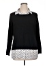 Adrianna Papell Polka Dots Black Pullover Sweater Size XL - photo 1