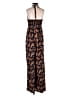 Shein 100% Polyester Paisley Brown Jumpsuit Size 6 - photo 2