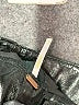 Free People 100% Polyester Metallic Black Casual Pants Size 0 - photo 7