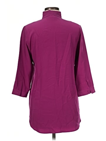 Leggiadro 3/4 Sleeve Silk Top (view 2)