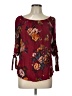 Assorted Brands Burgundy 3/4 Sleeve Blouse Size L - photo 1