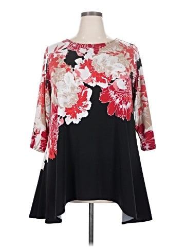 Alfani 3/4 Sleeve T-Shirt (view 1)
