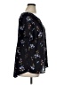 PREMISE 100% Polyester Floral Black Short Sleeve Blouse Size 1X - photo 4