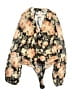 Lulus Floral Gold Long Sleeve Blouse Size S - photo 1