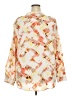 Calvin Klein 100% Polyester Print Ivory 3/4 Sleeve Blouse Size 2X - photo 2