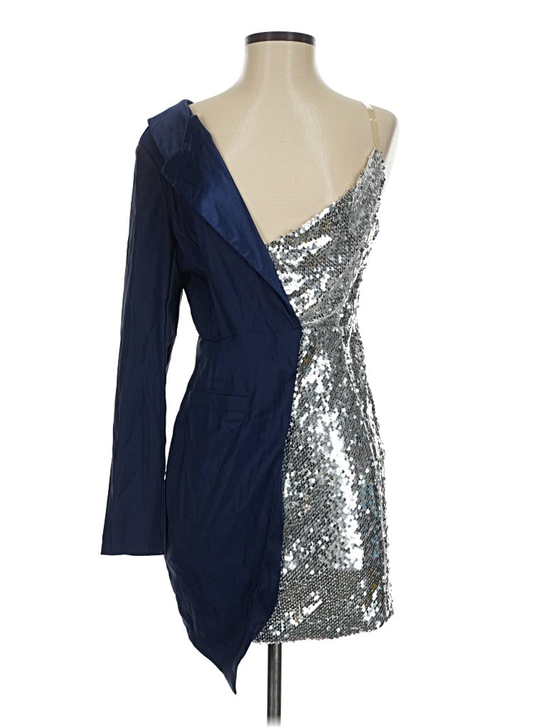 Pre-owned Cbr Cocktail Dress In Silver