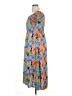 Assorted Brands 100% Polyester Tropical Blue Cocktail Dress Size L - photo 5