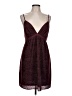 Cope 100% Polyester Burgundy Cocktail Dress Size L - photo 1