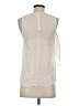 Theory 100% Silk Ivory Sleeveless Silk Top Size P (petite) - photo 2