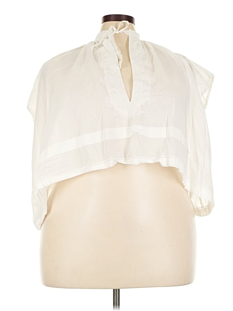 Pre-owned Assorted Brands Sleeveless Blouse In Ivory