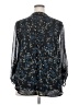 Papermoon 100% Polyester Black 3/4 Sleeve Blouse Size 2X - photo 2