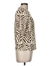 J. McLaughlin Animal Print Ivory 3/4 Sleeve T-Shirt Size M - photo 4