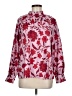 Ann Taylor Floral Red Long Sleeve Blouse Size M - photo 1