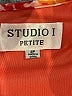 Studio 1 100% Polyester Paisley Orange Cocktail Dress Size 4 Petite - photo 7