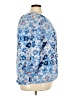 Liz Claiborne 100% Polyester Print Blue 3/4 Sleeve Blouse Size XXL (tall) - photo 4
