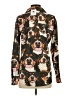 Assorted Brands Print Brown Long Sleeve Blouse Size S - photo 2