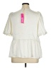 Lilly Pulitzer 100% Polyester Ivory Short Sleeve Blouse Size 16 - photo 2