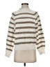 MNG Stripes Ivory Turtleneck Sweater Size S - photo 1