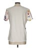 Van Heusen Floral Ivory Short Sleeve Blouse Size L - photo 2